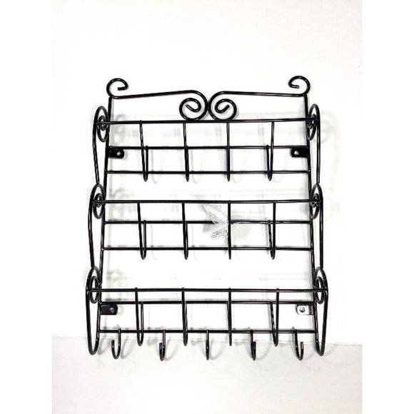 3-Tier Letter Rack with 5 Key Hooks - Picture 1 of 11